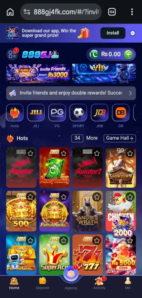 888gj game lobby