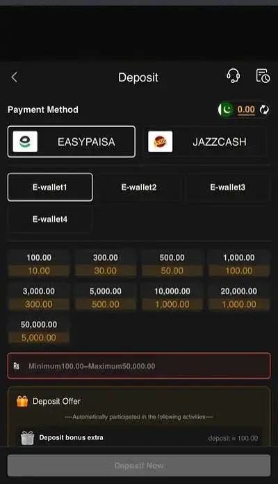 deposit method